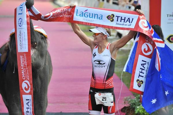 Melissa at finish line